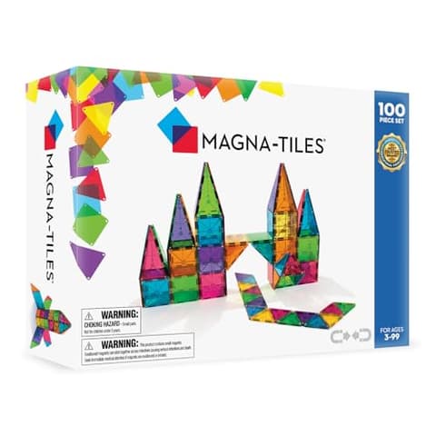 Magna-Tiles Classic 100-Piece Magnetic Construction Set