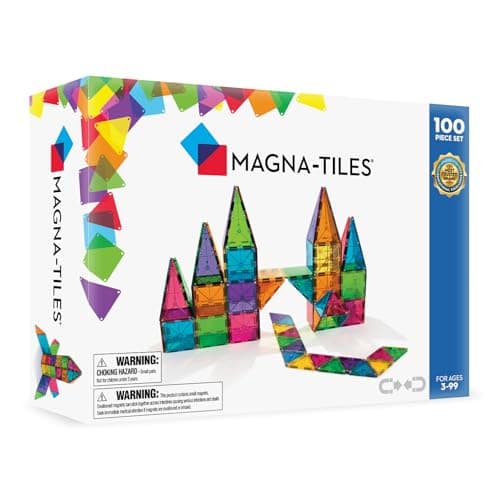 Magna-Tiles Classic 100-Piece Magnetic Construction Set – Toys & Products
