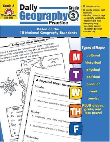 Evan-Moor Daily Geography Practice Grade 3 workbook cover