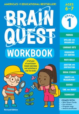 Brain Quest Workbook 1st Grade Revised Edition cover