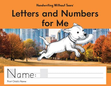Handwriting Without Tears: Letters and Numbers for Me student workbook cover