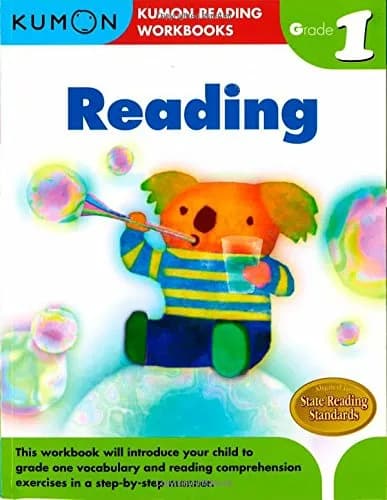 Kumon Grade 1 Reading workbook cover