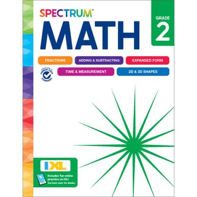 Spectrum Math Workbook Grade 2 cover