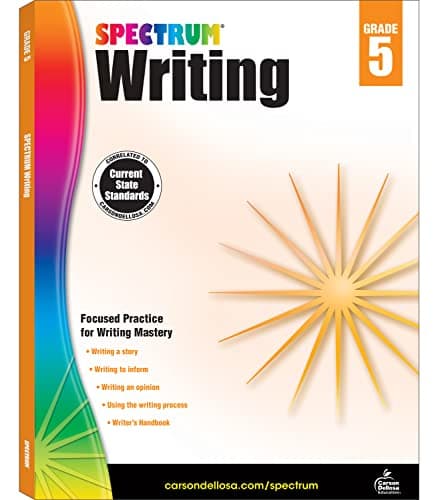 Spectrum Writing Workbook Grade 5 cover